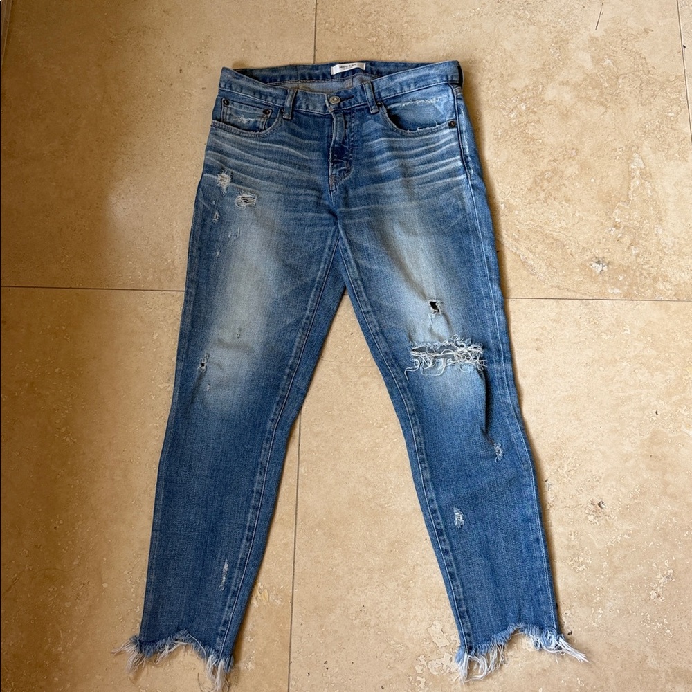 Moussy Faded Blue Denim Jeans